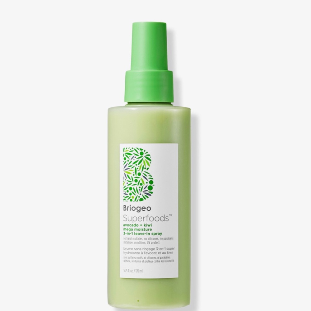 🥑NWT🥑BRIOGEO Superfoods Avocado + Kiwi Mega Moisture 3in1 Leave In Spray